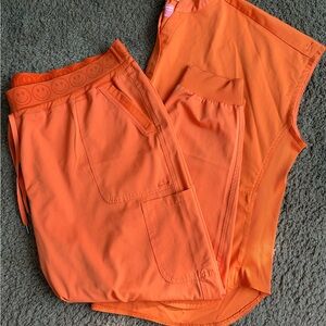 Ava Therese Orange Women's Jogger Scrubs